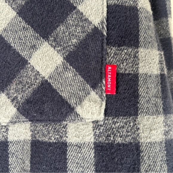 Altamont Men's Plaid Flannel Blue Gray Size Large - Picture 8 of 8